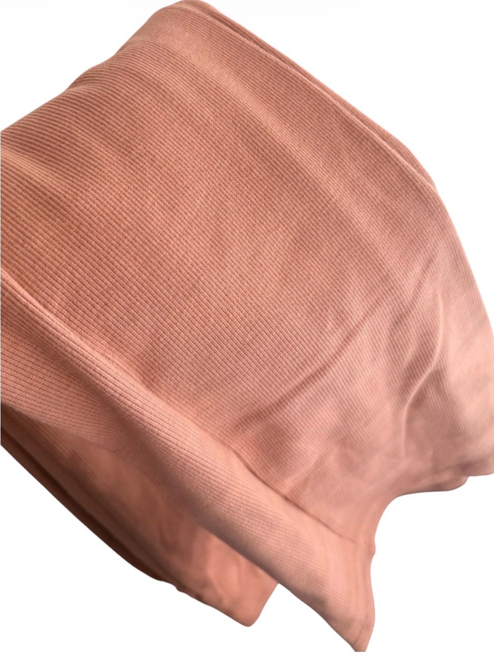 Column Maxi Skirt Rib Knit Dusty Terracotta Rose Stretch XL - Picture 4 of 6